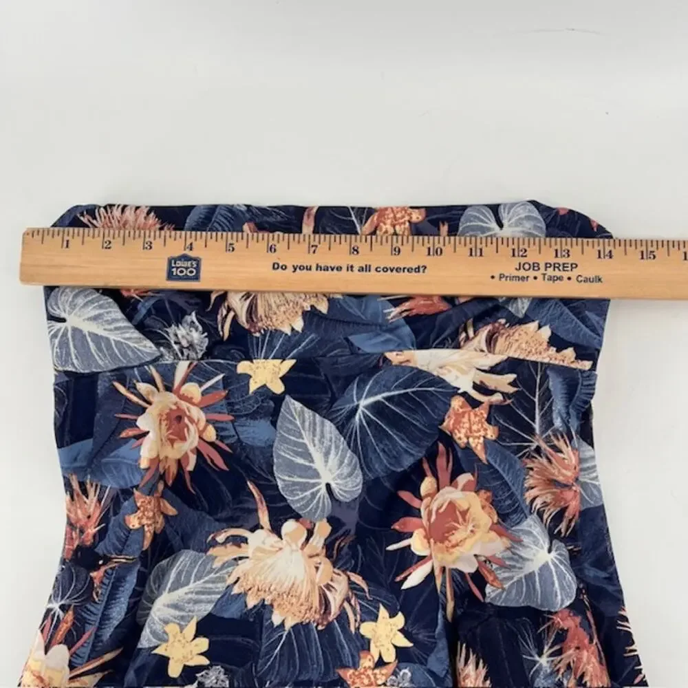 Patagonia Magnolia Spring Dress Womens XS Furnai Floral Blue Built in BraStretch